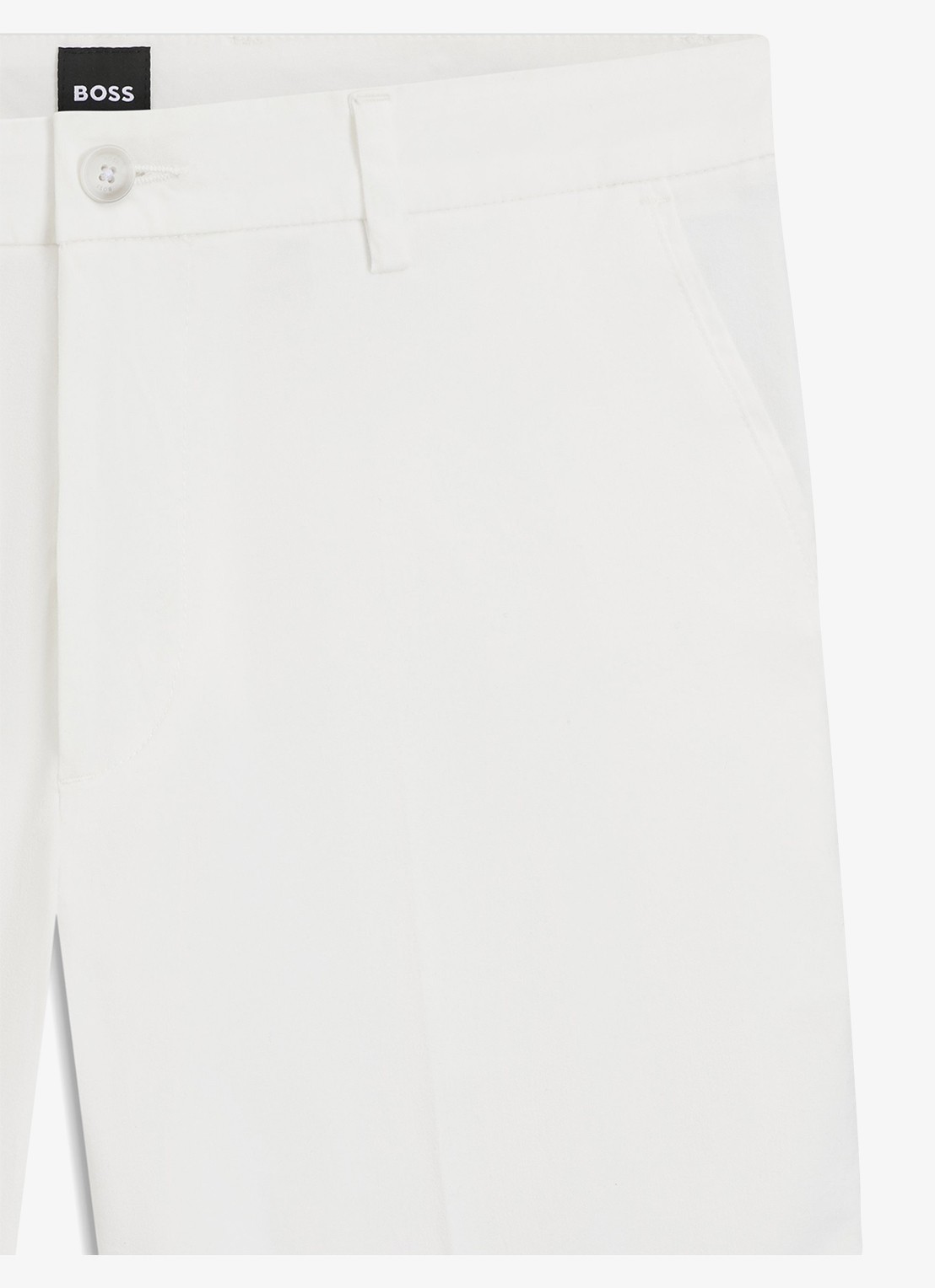 BOSS Straight fit korte broek met steekzakken - detail 6 wit