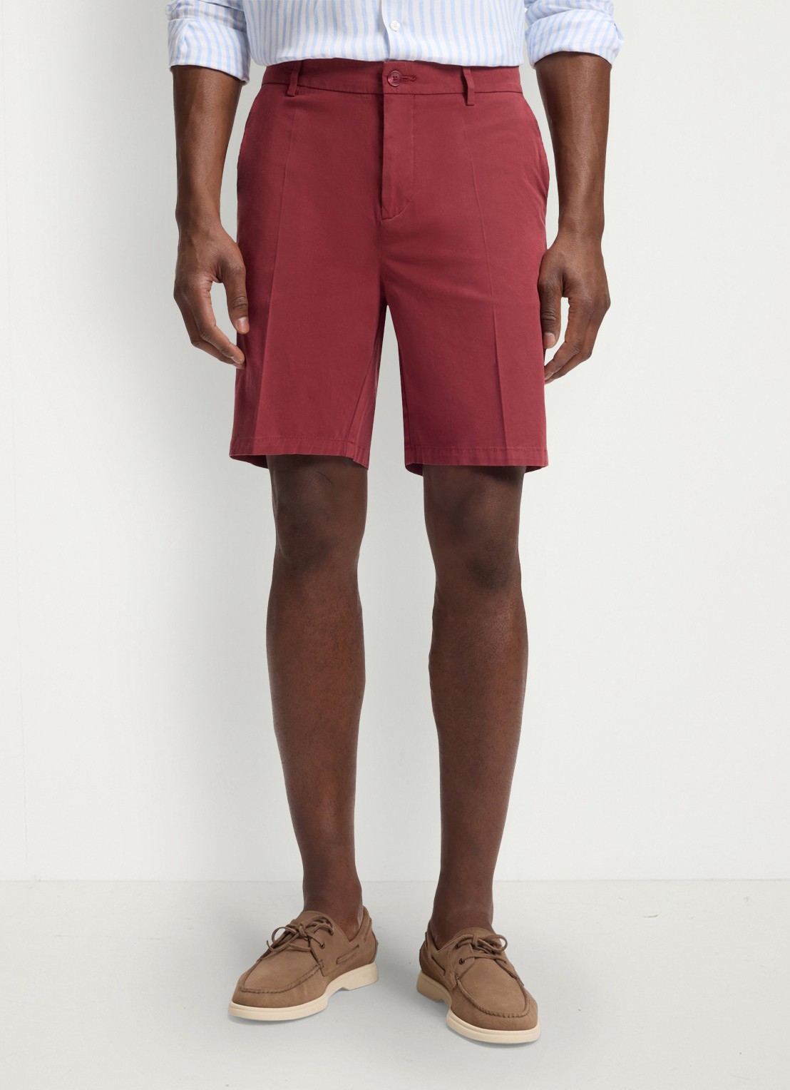 BOSS Straight fit korte broek met steekzakken - detail 2 rood