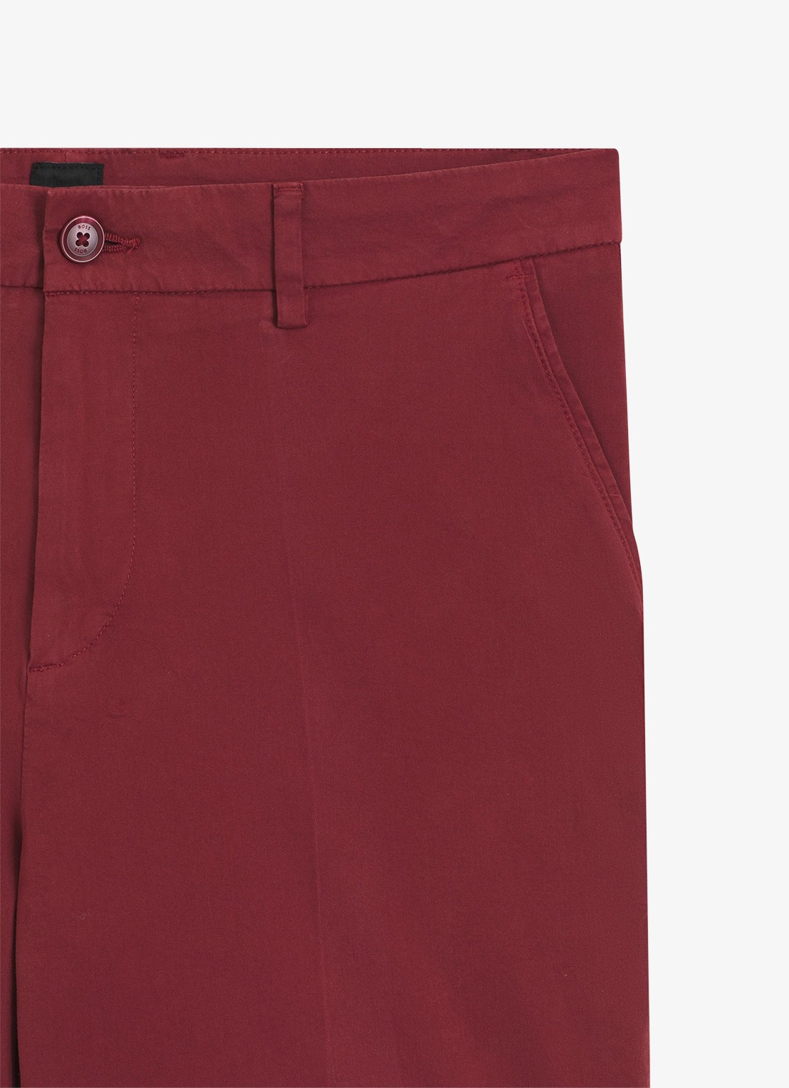 BOSS Straight fit korte broek met steekzakken - detail 4 rood