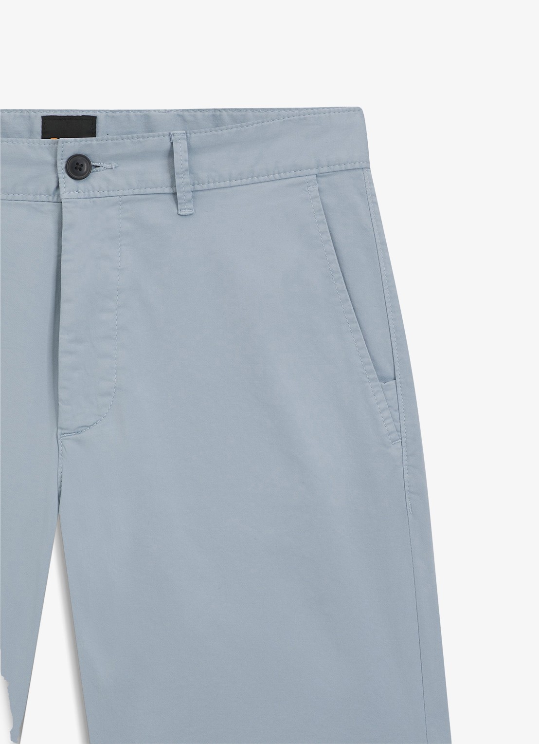 BOSS Straight fit korte chino met steekzakken - detail 5 light/pastel blue-458 / blauw