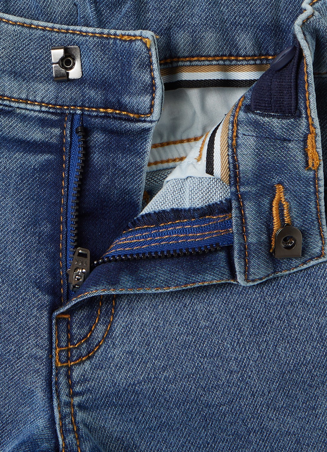 BOSS Straight leg jeans met steekzakken - detail 3 indigo