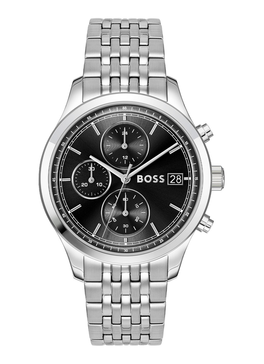 BOSS Stratus horloge HB1514328  - voorkant 3 zilver