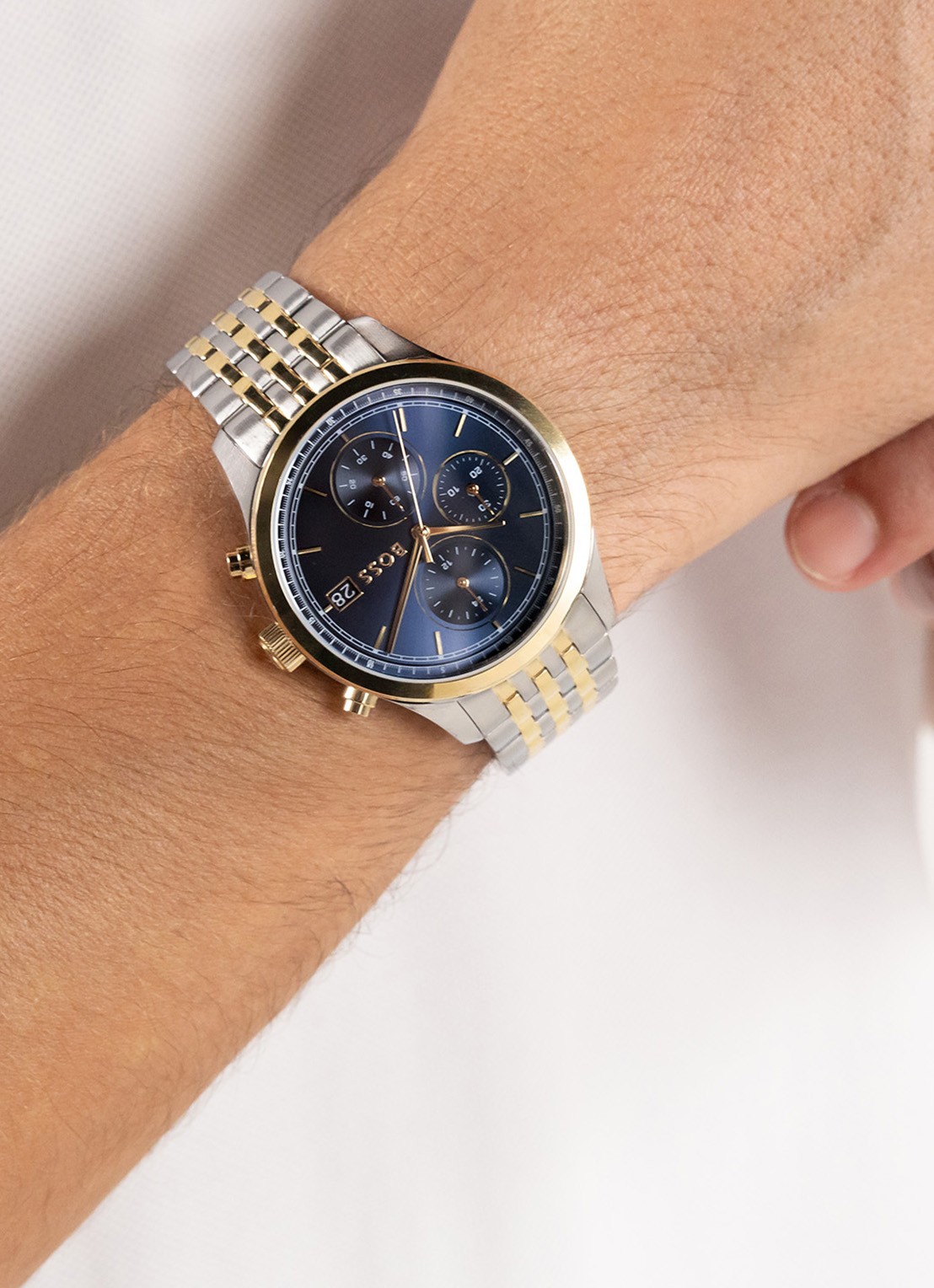 BOSS Stratus horloge HB1514329 - voorkant 2 zilver