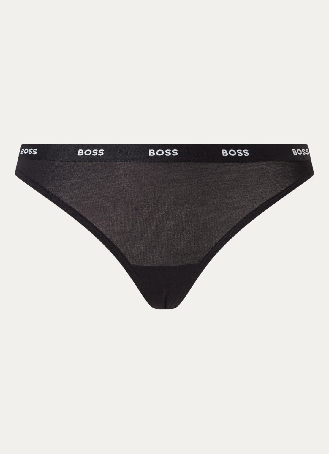 BOSS String met logoband - voorkant 4 zwart