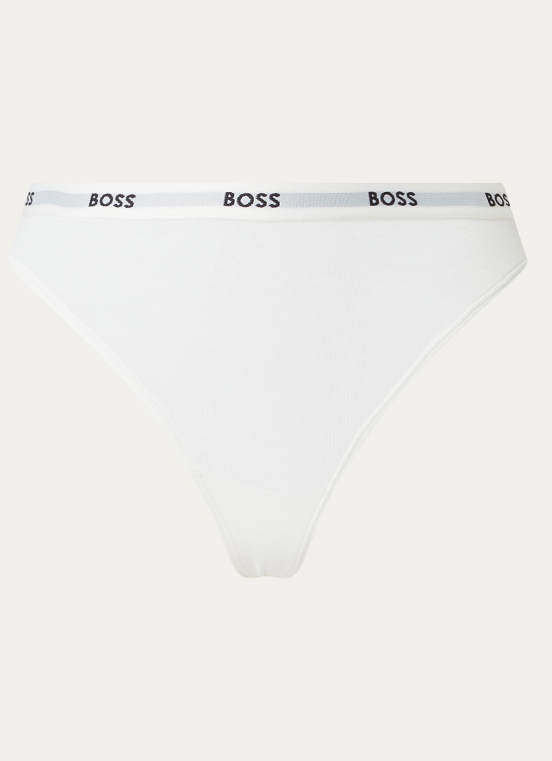 BOSS String met logoband - voorkant wit