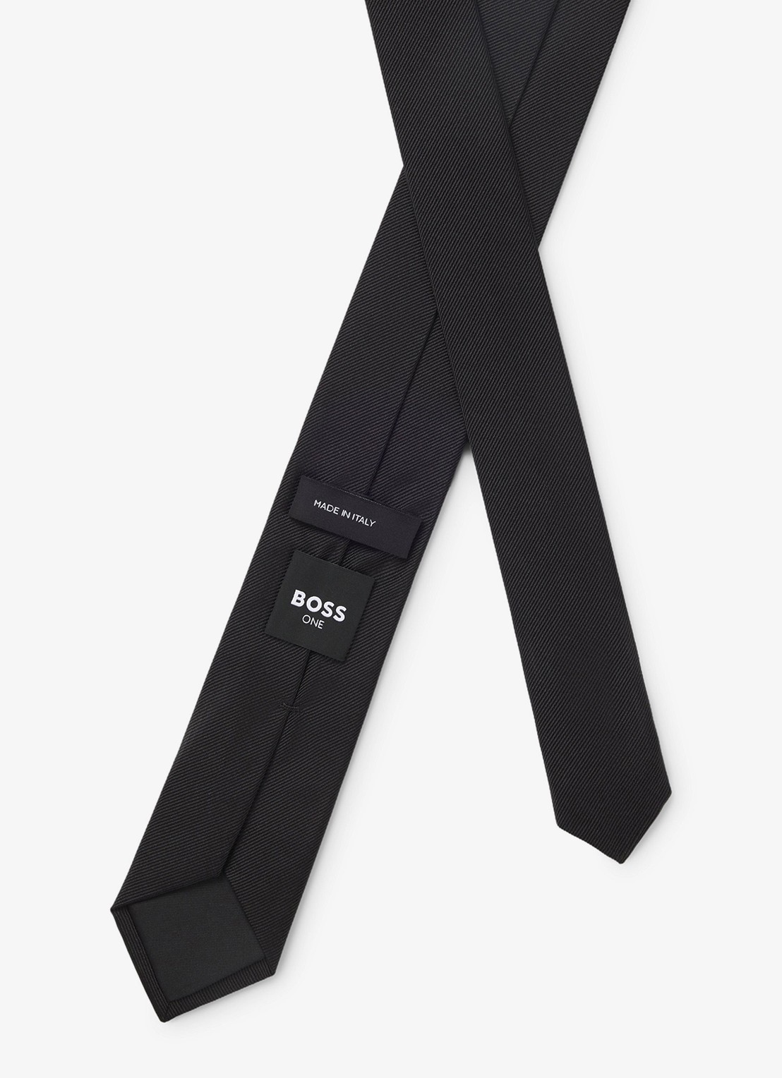 BOSS Stropdas van zijde - detail 3 zwart