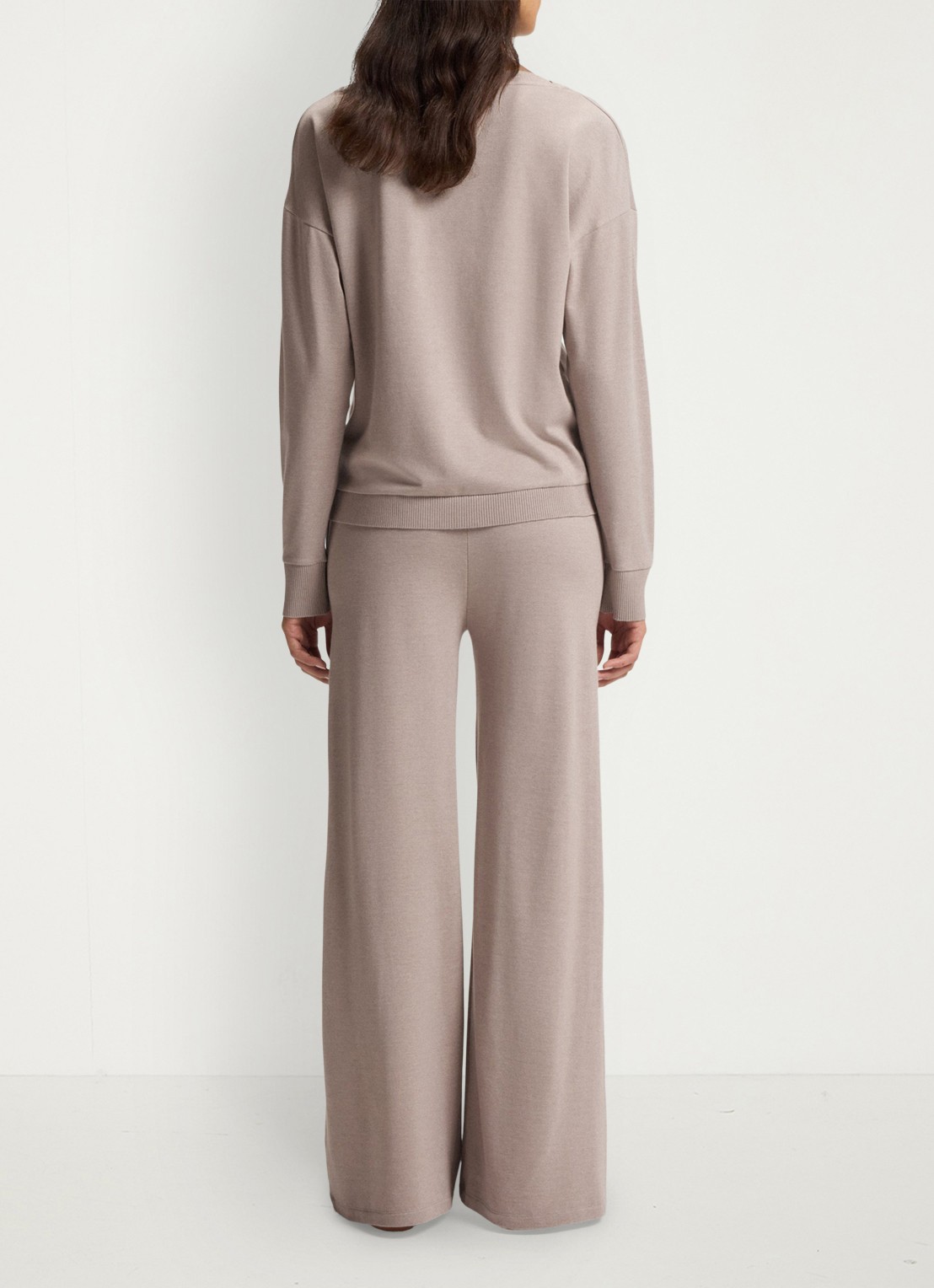 BOSS Sweater met gemêleerd dessin  - achterkant 4 beige