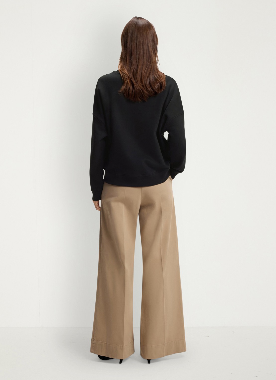 BOSS Sweater met logo - achterkant 2 zwart