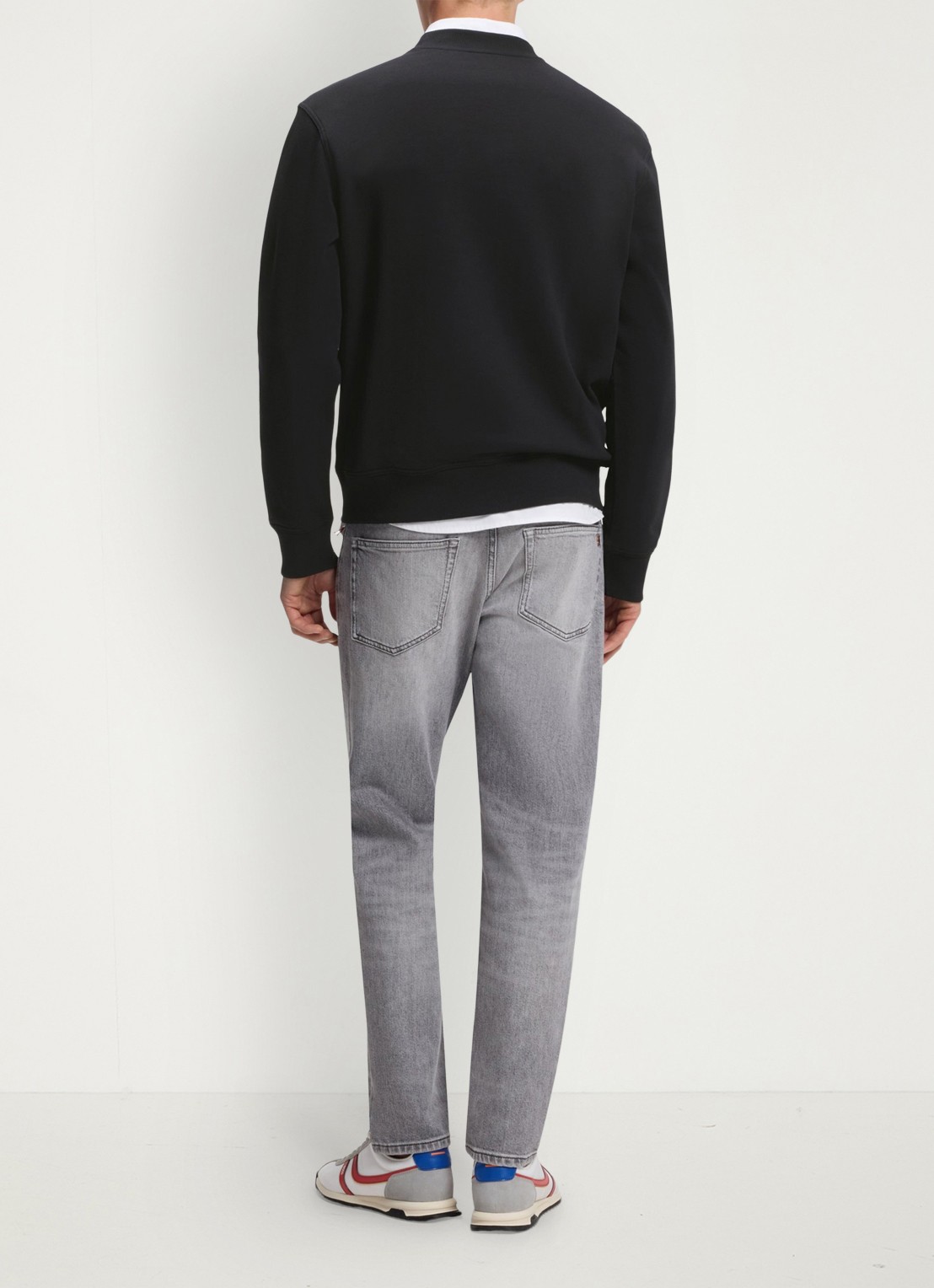 BOSS Sweater met logo - achterkant 3 zwart