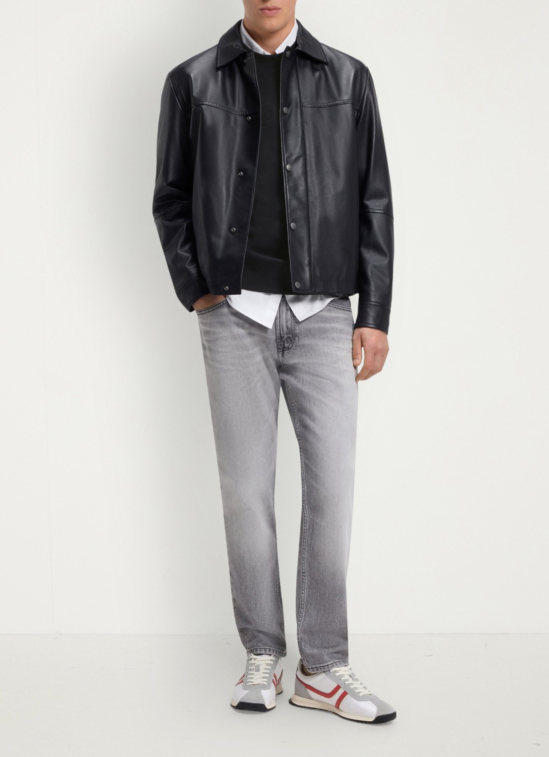 BOSS Sweater met logo - voorkant 2 zwart