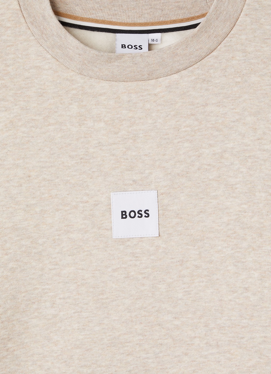 BOSS Sweater met logo - detail 3 beige