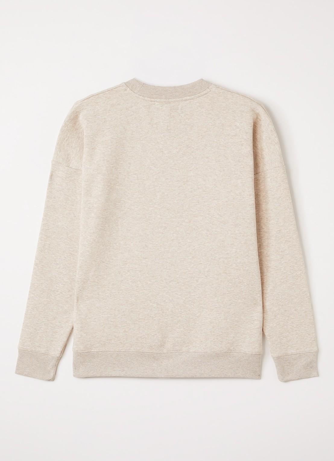 BOSS Sweater met logo - voorkant 2 beige