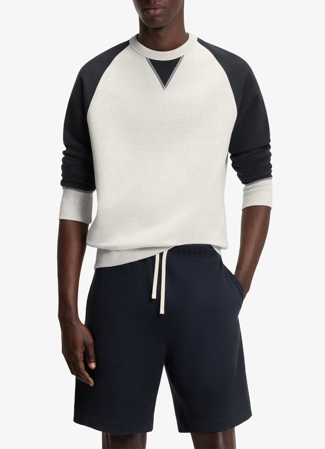 BOSS Sweater met ronde hals  - detail 4 dark blue-409 / blauw