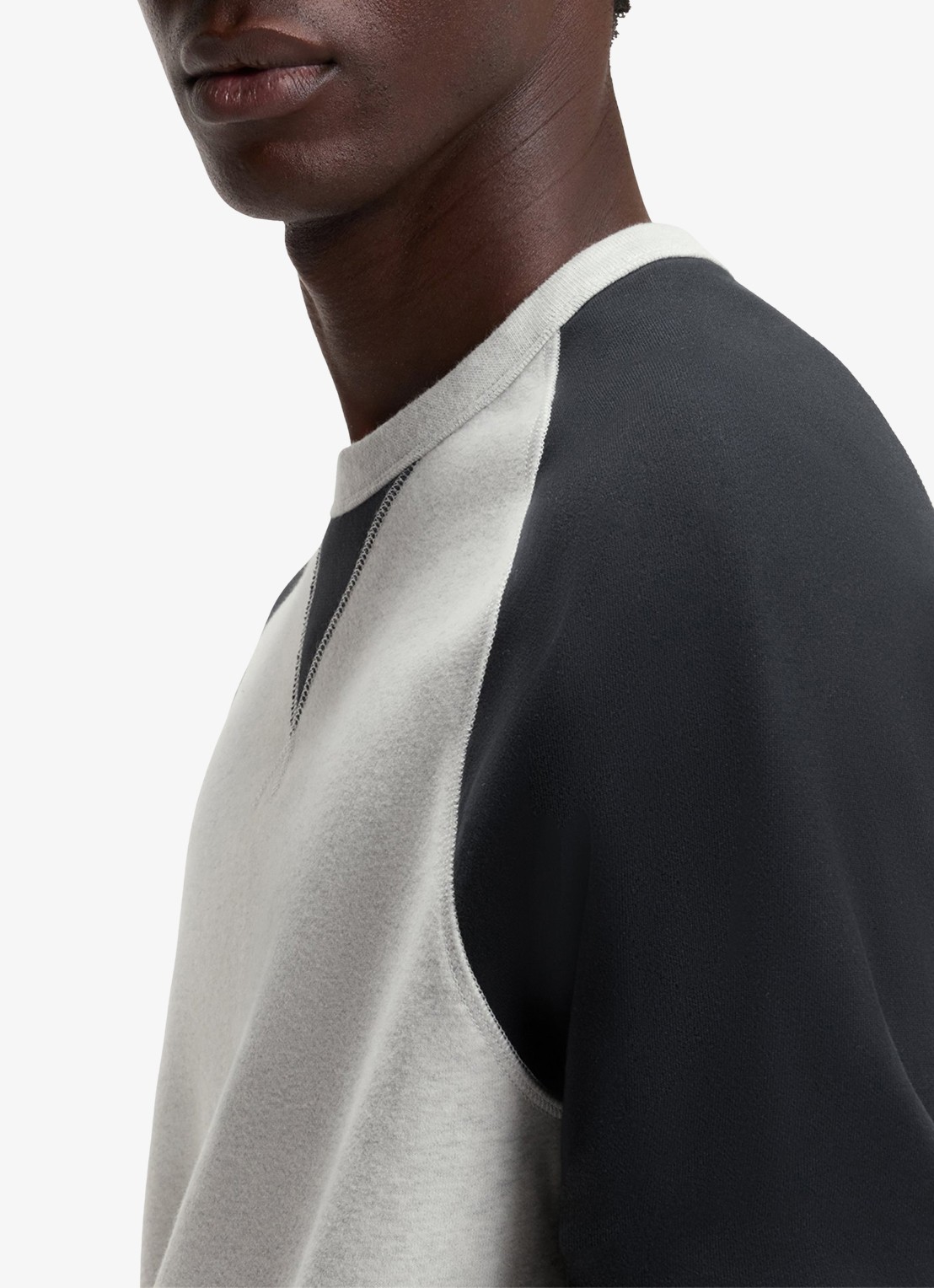 BOSS Sweater met ronde hals  - detail 5 dark blue-409 / blauw