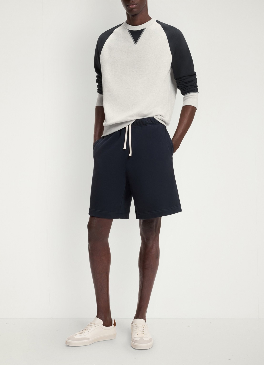 BOSS Sweater met ronde hals  - voorkant 2 dark blue-409 / blauw