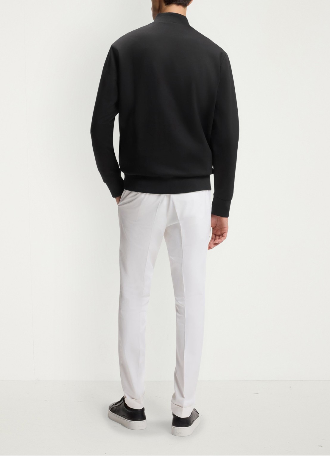 BOSS Sweatvest met logo - achterkant 5 zwart