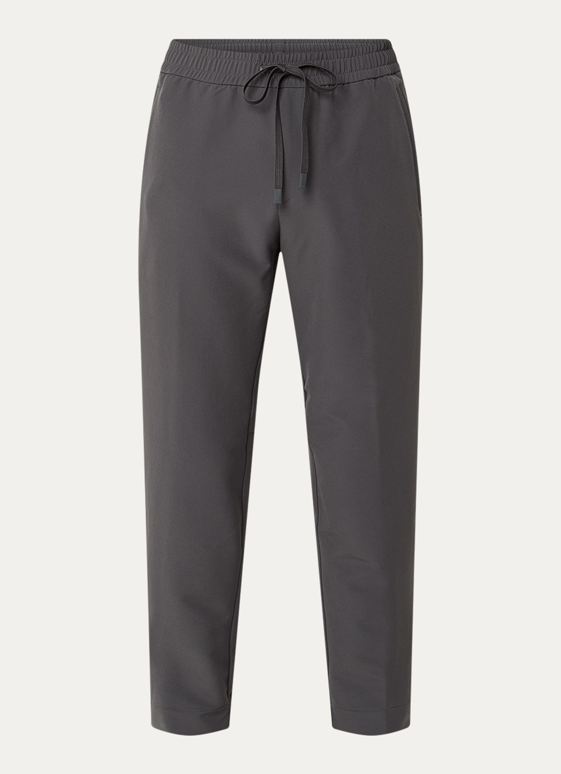 BOSS T_Flex tapered fit joggingbroek met steekzakken - voorkant 3 donkergrijs