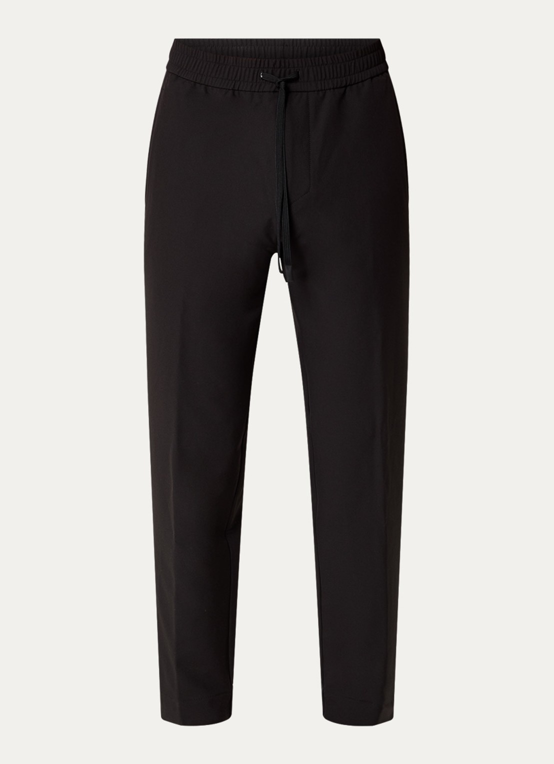 BOSS T_Flex tapered fit joggingbroek met steekzakken - voorkant 4 zwart