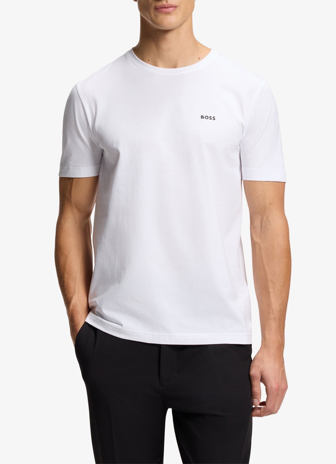 BOSS T-shirt met logo in 2-pack - detail 4 wit