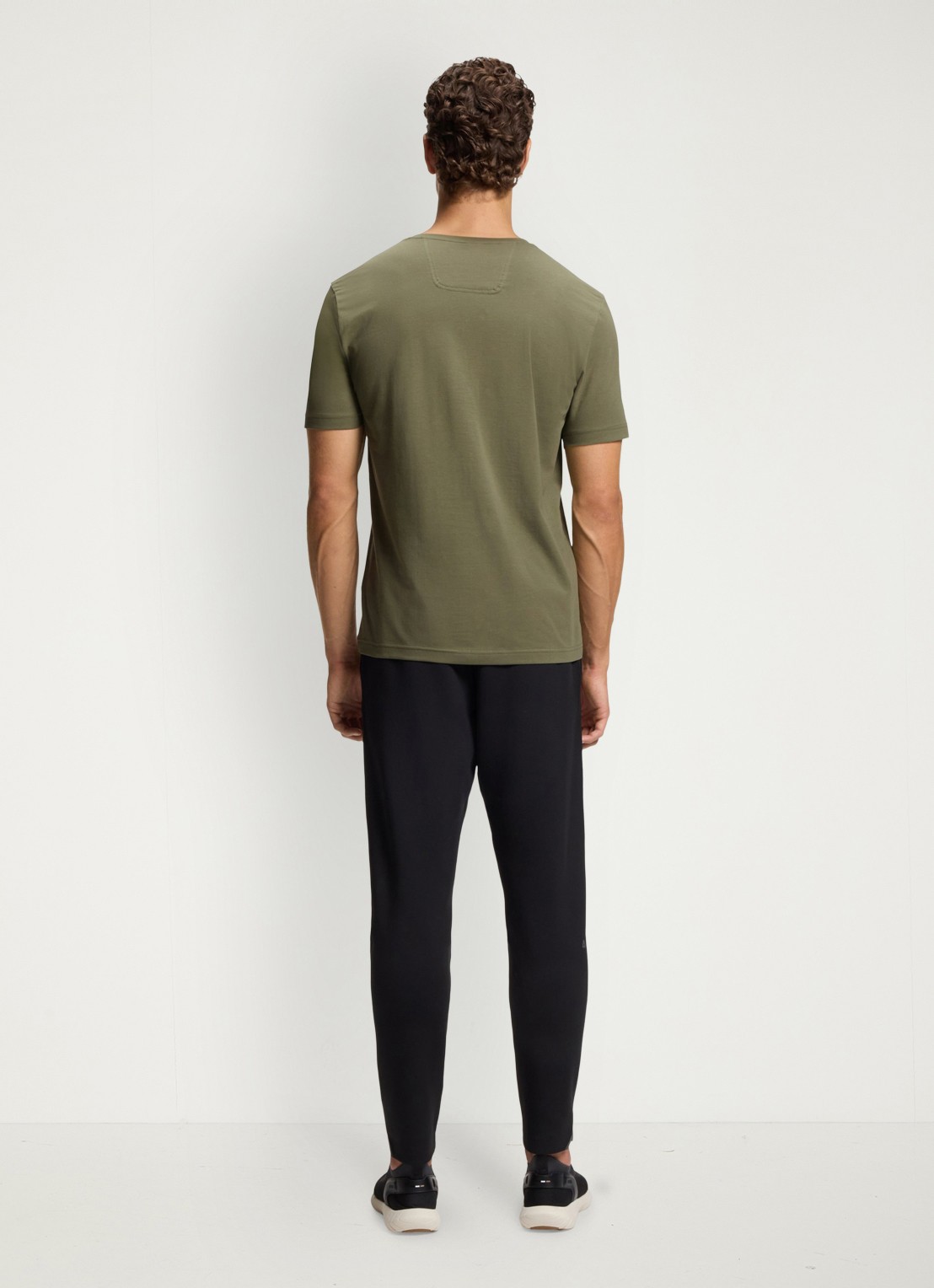 BOSS T-shirt met logo in 2-pack - achterkant 3 legergroen