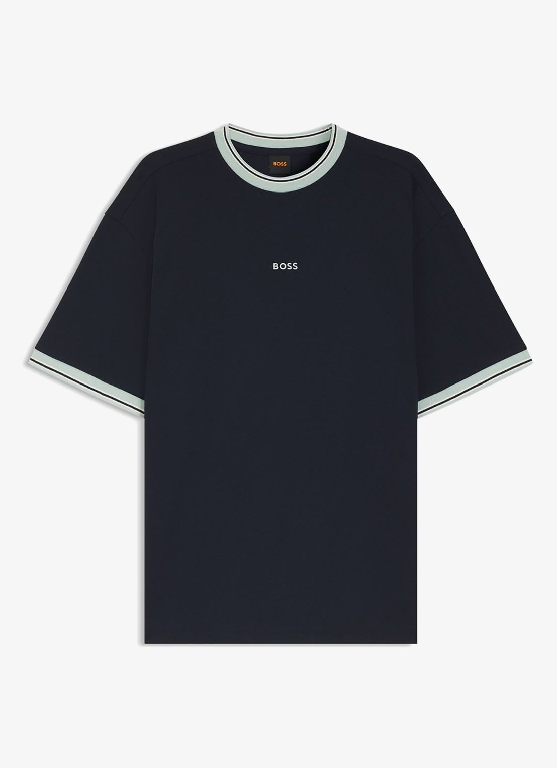 BOSS T-shirt met logo - voorkant dark blue-404 / blauw