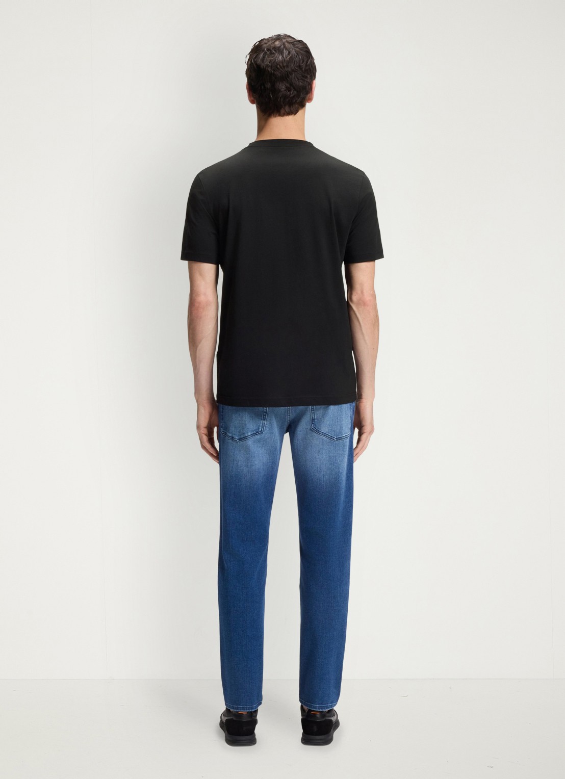 BOSS T-shirt met logo - achterkant 3 zwart