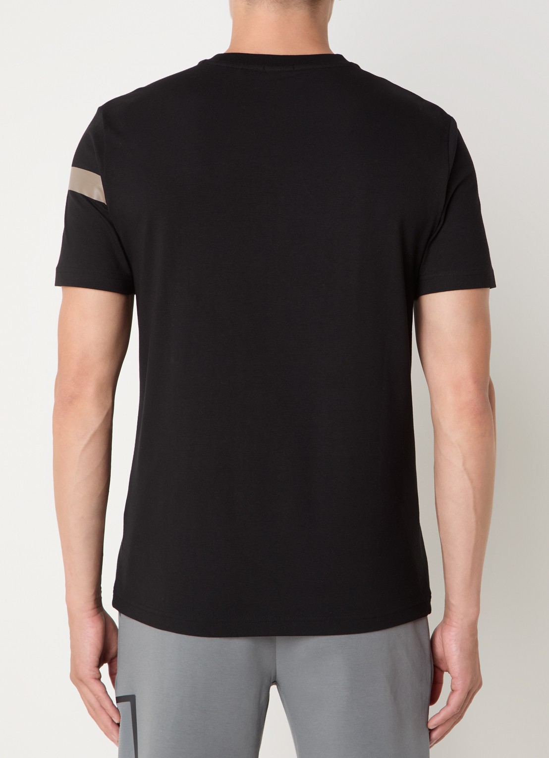 BOSS T-shirt met logo - achterkant 4 zwart