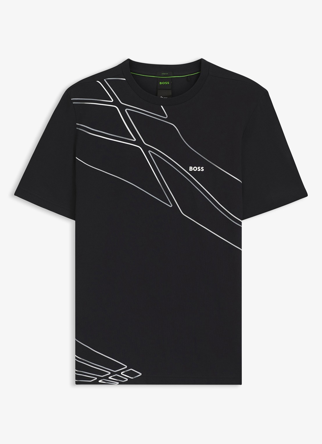BOSS T-shirt met logo - voorkant donkerblauw