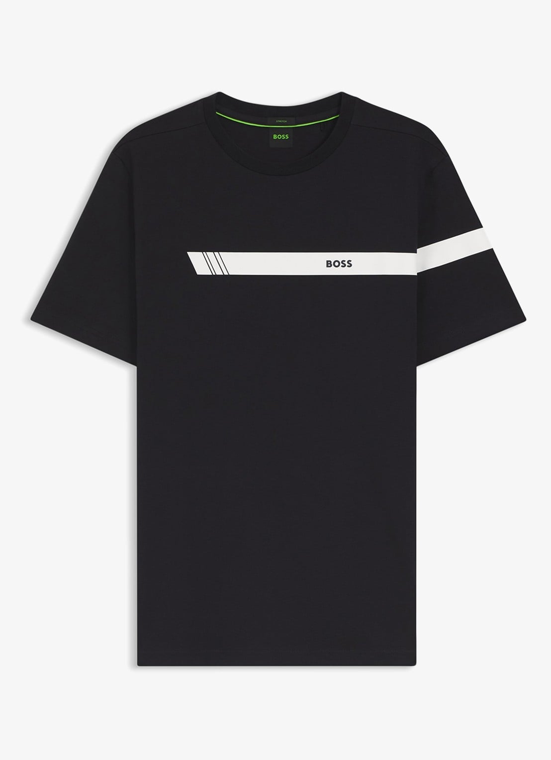 BOSS T-shirt met logo - voorkant 4 donkerblauw