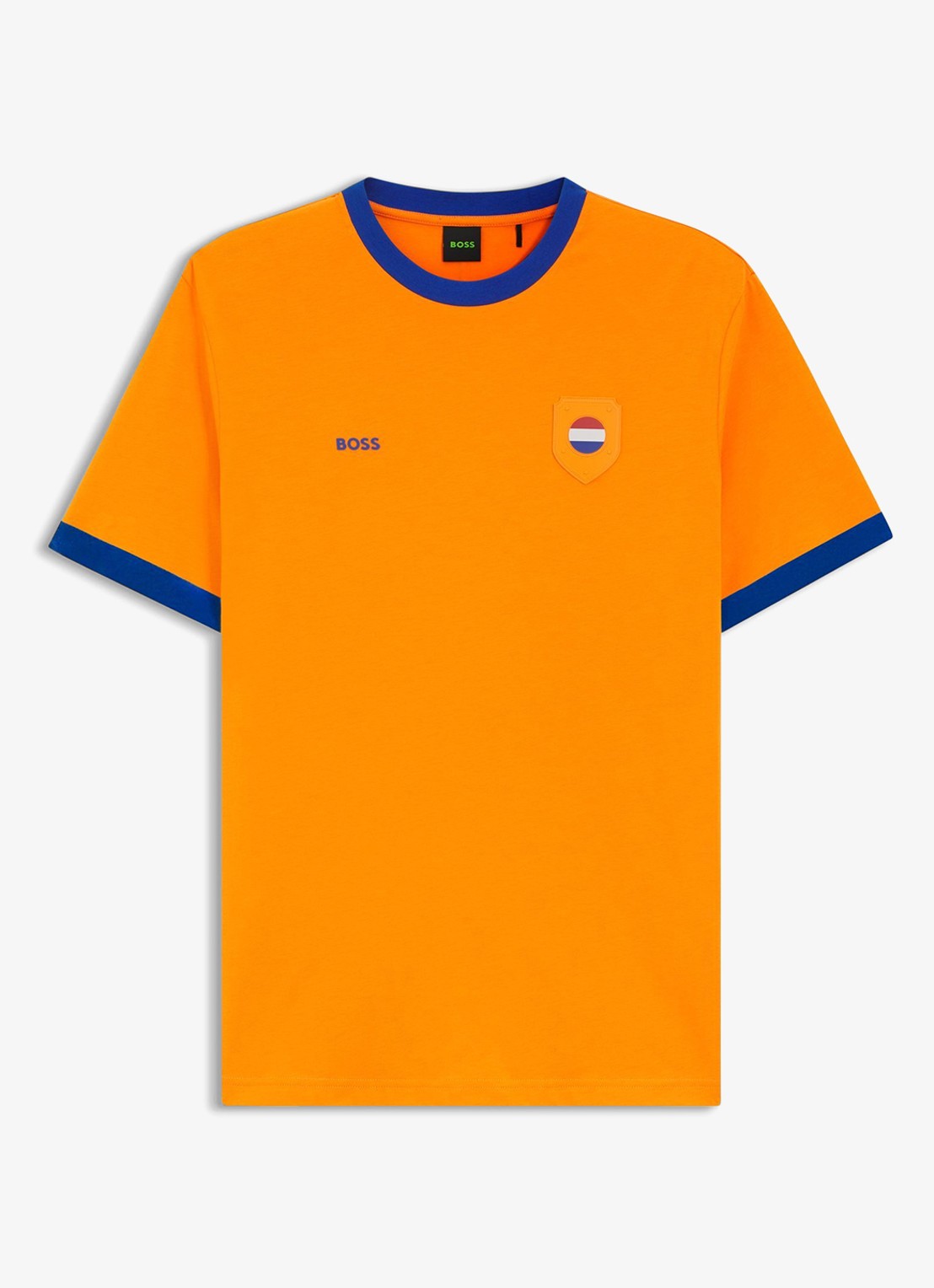 BOSS T-shirt met logo - voorkant bright orange-821 / oranje