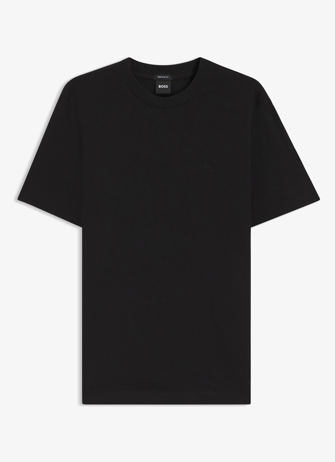 BOSS T-shirt met logo - voorkant 4 zwart