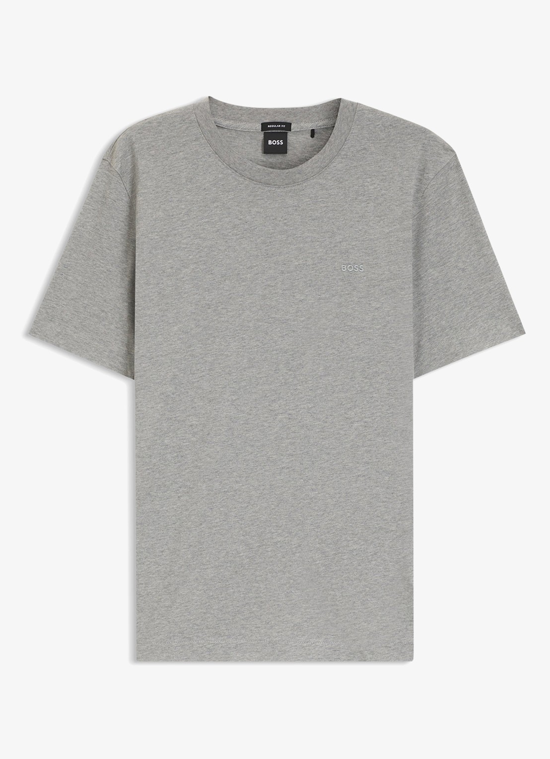 BOSS T-shirt met logo - voorkant grijsmele