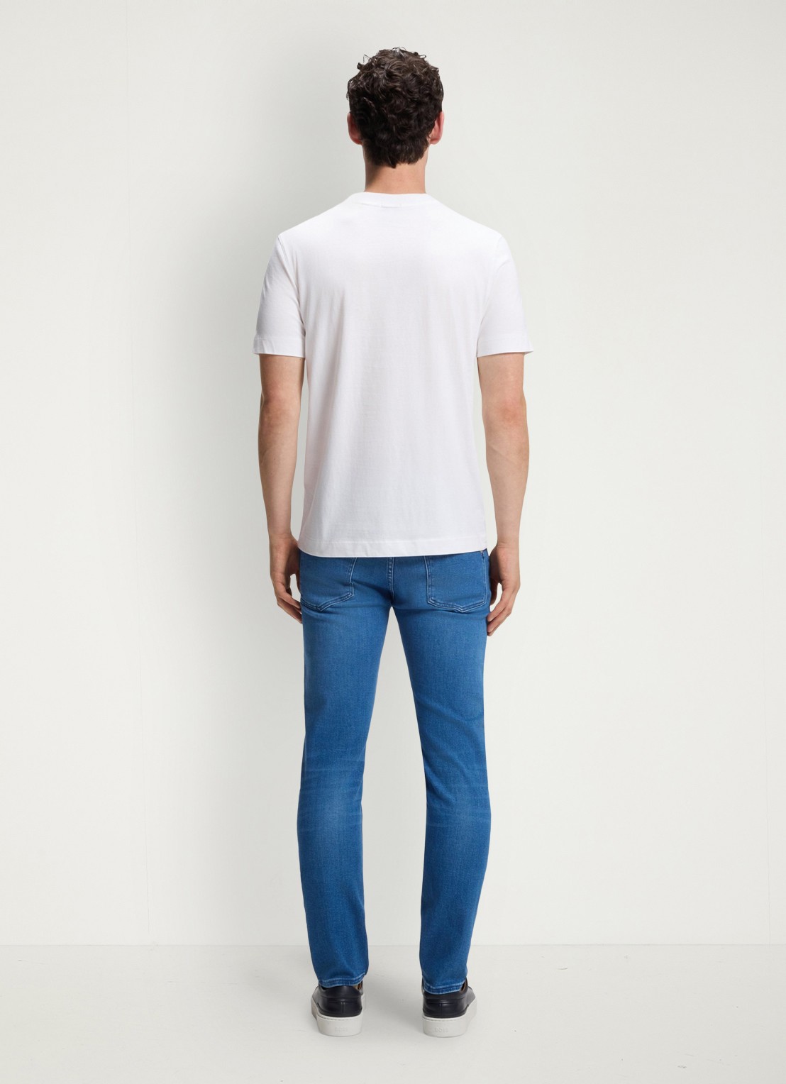 BOSS T-shirt met logo - achterkant wit