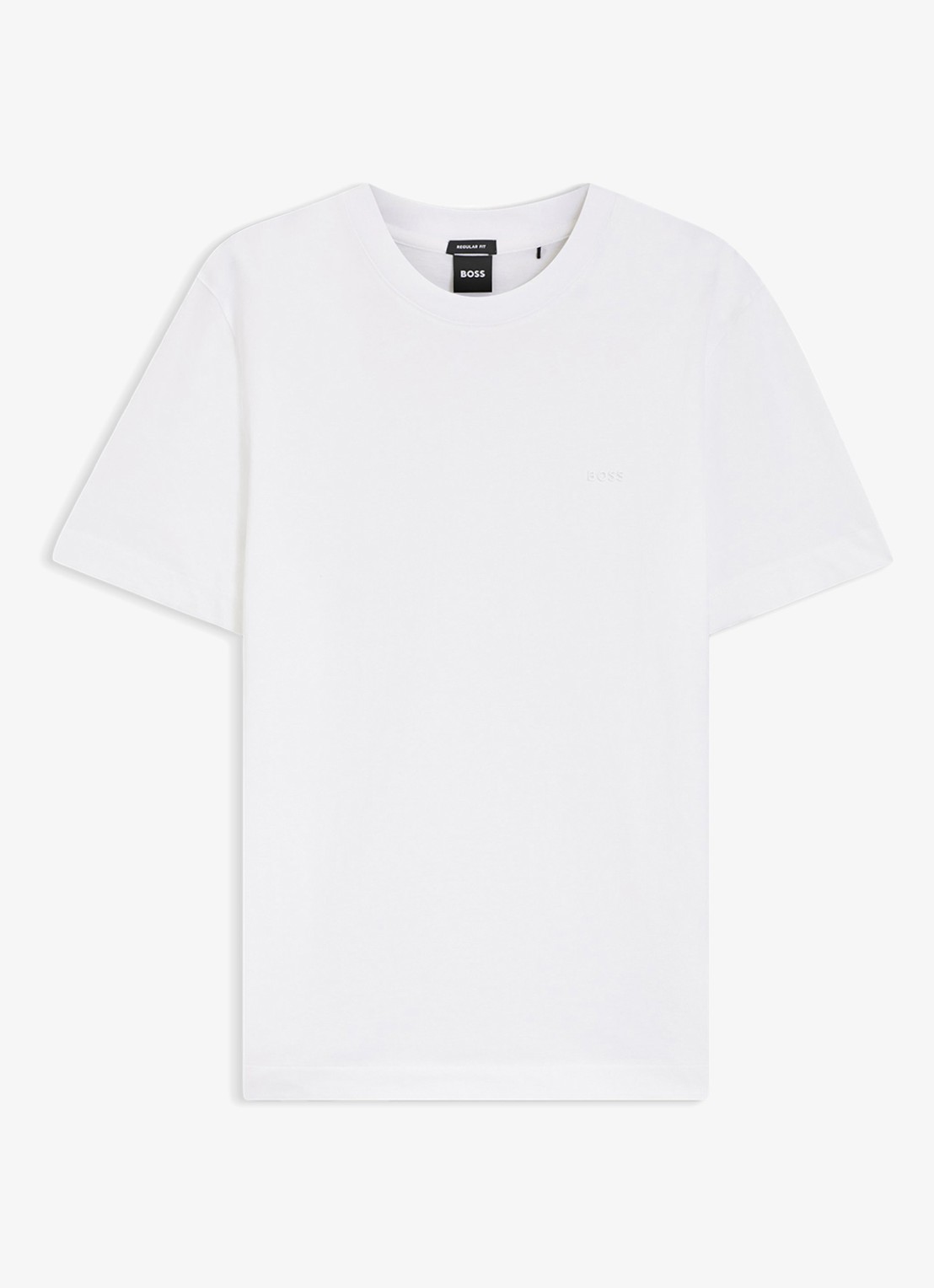 BOSS T-shirt met logo - voorkant 2 wit