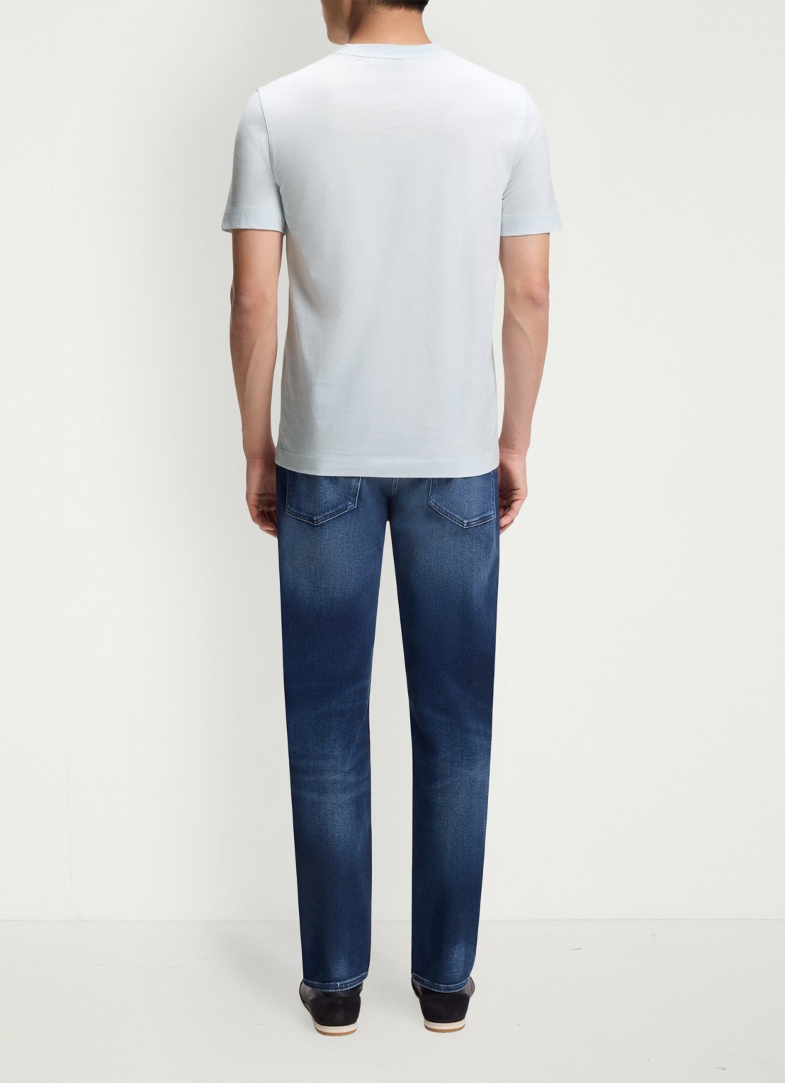 BOSS T-shirt met logo - achterkant 3 lichtblauw