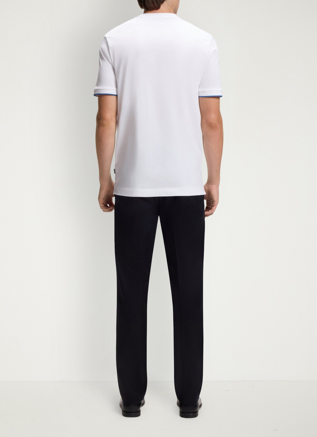 BOSS T-shirt met logoborduring - detail 3 natural-101 / wit