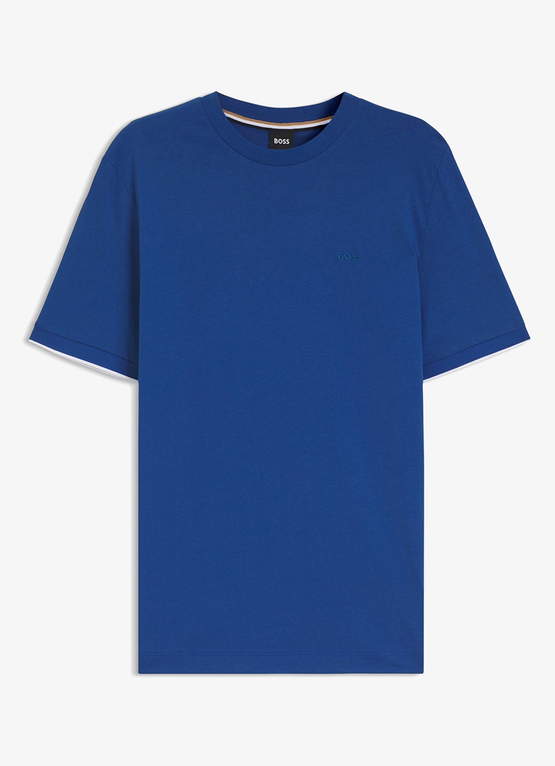 BOSS T-shirt met logoborduring - detail 2 medium blue-429 / blauw