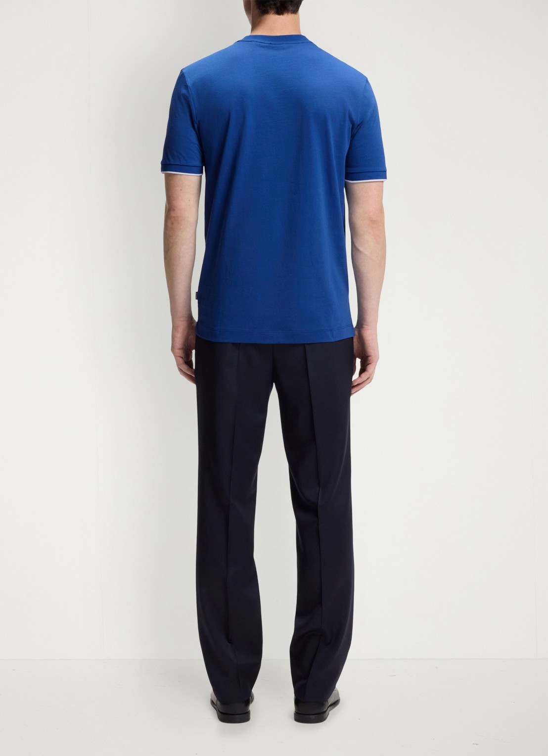 BOSS T-shirt met logoborduring - detail 4 medium blue-429 / blauw