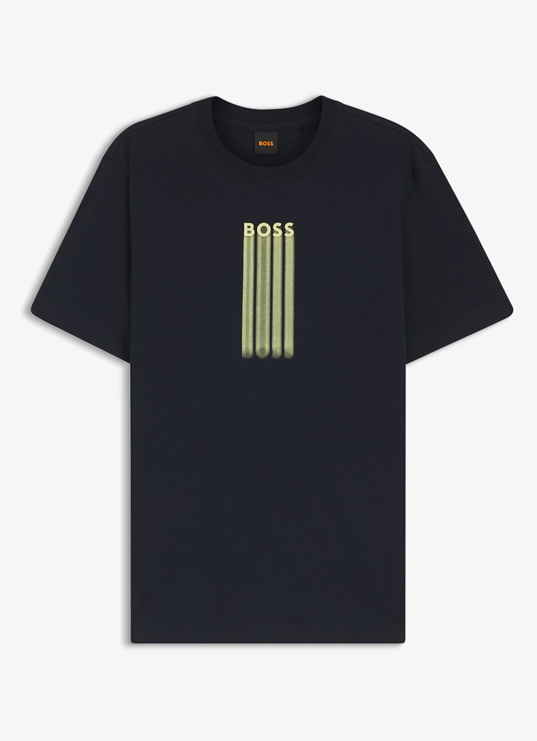 BOSS T-shirt met logoprint - voorkant dark blue-404 / blauw