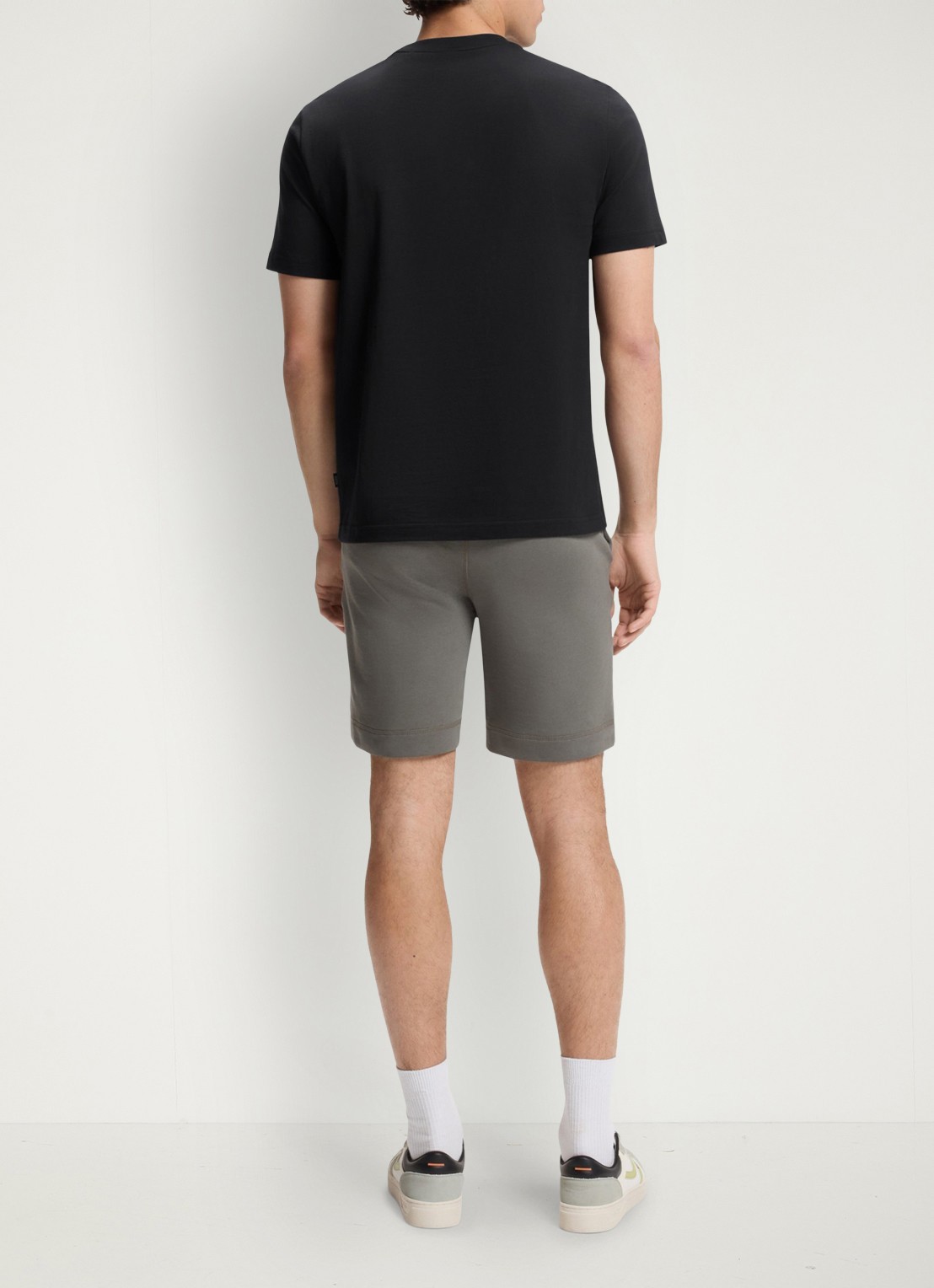 BOSS T-shirt met logoprint - achterkant 3 black-001 / zwart