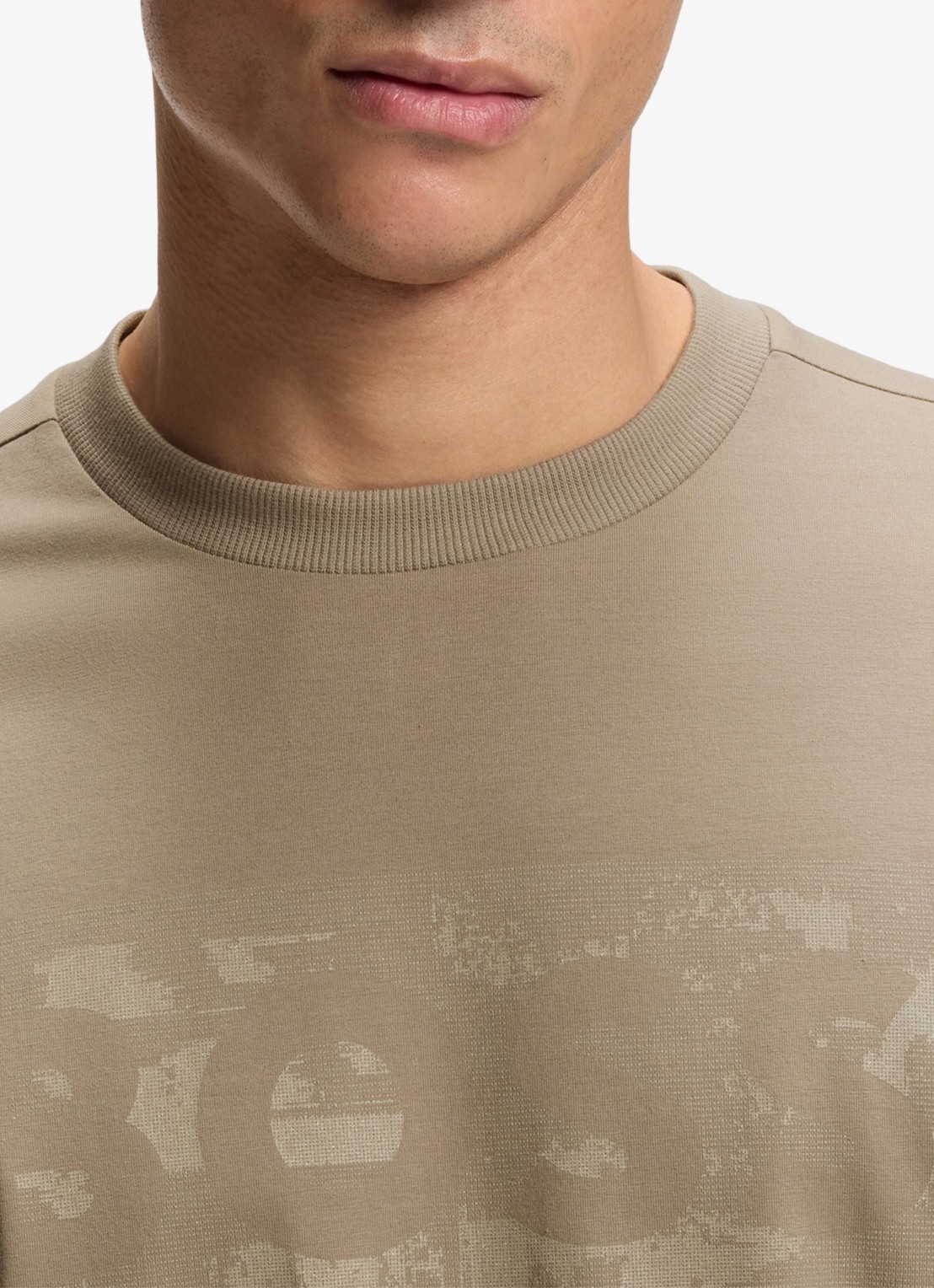 BOSS T-shirt met logoprint - detail 5 light/pastel green-334 / groen