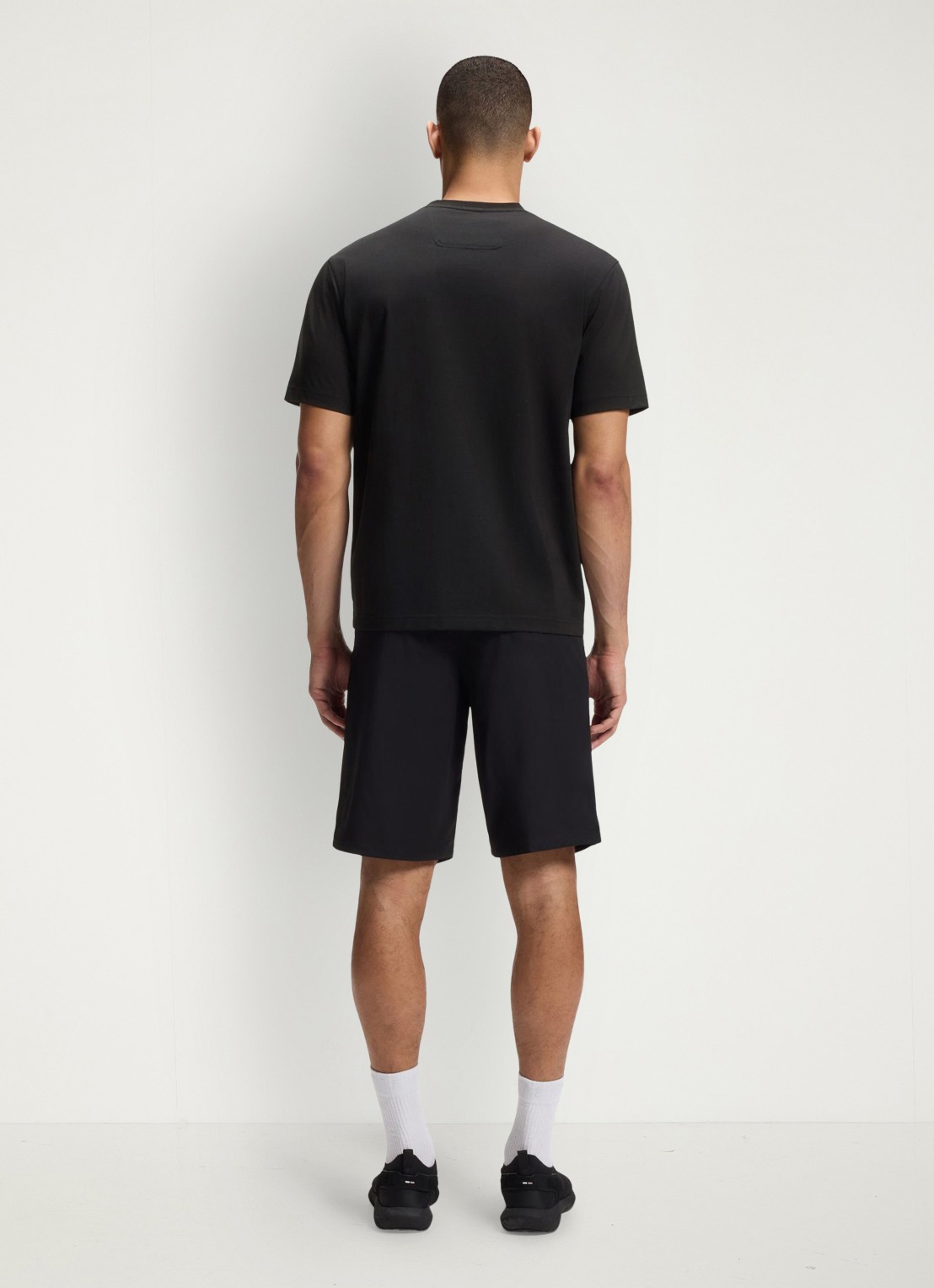 BOSS T-shirt met logoprint - achterkant 3 black-001 / zwart