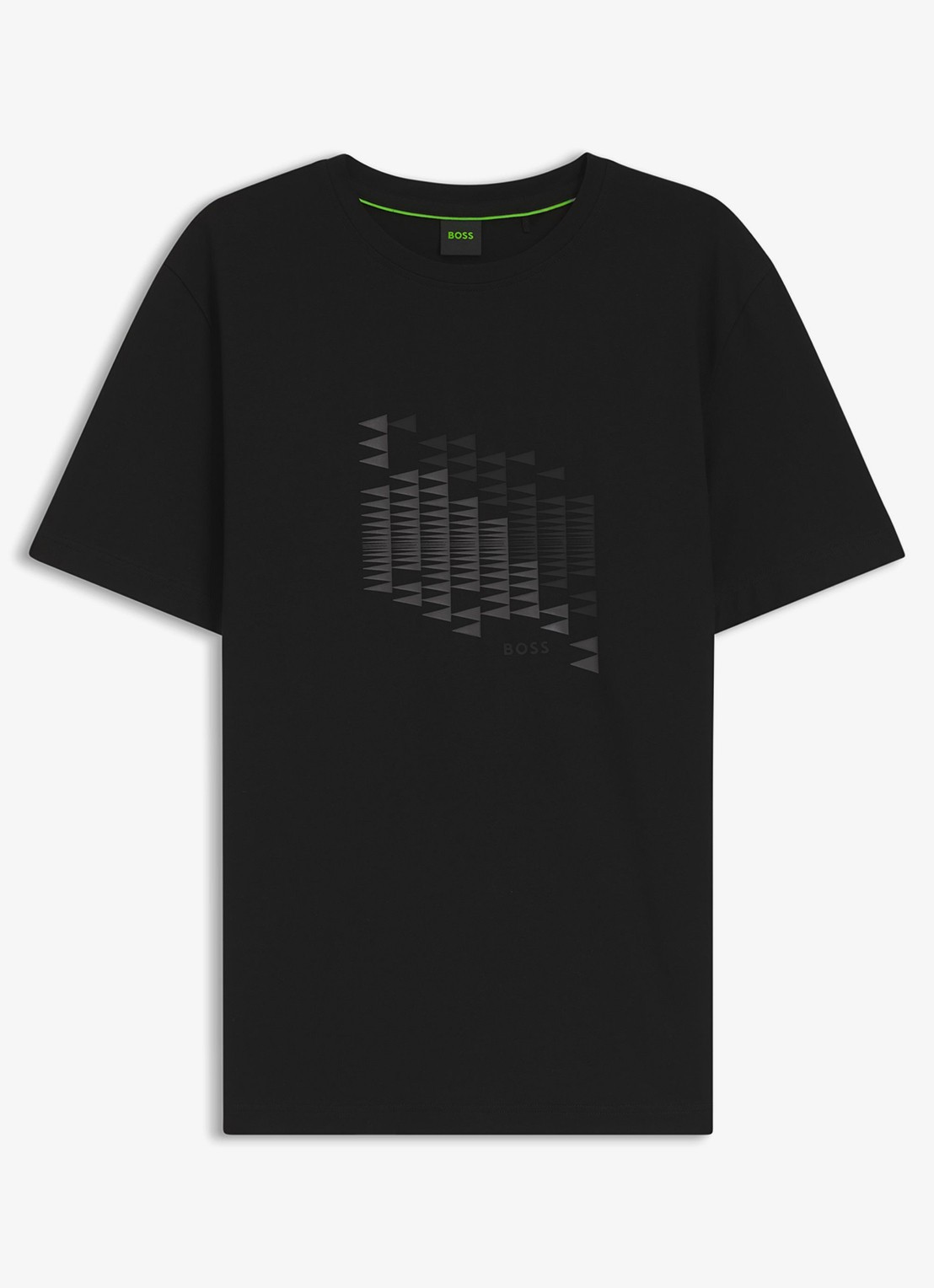BOSS T-shirt met logoprint - voorkant zwart