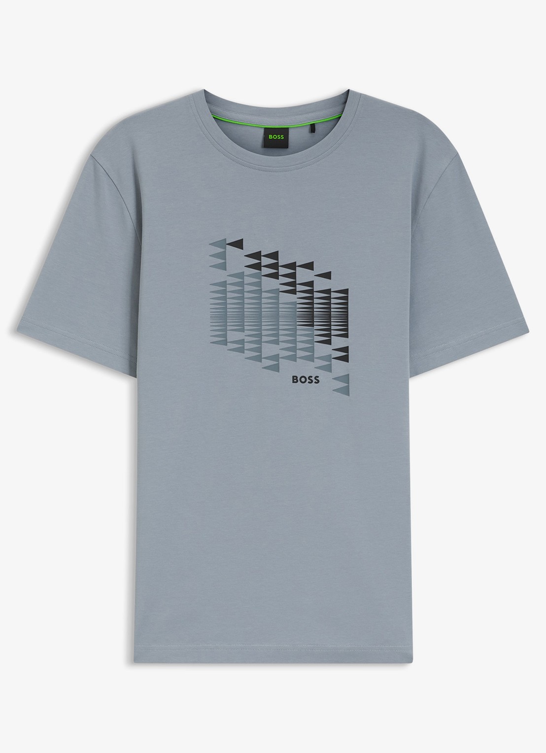 BOSS T-shirt met logoprint - voorkant 4 dark grey-026