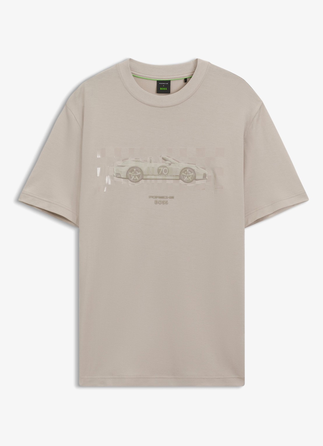BOSS T-shirt met logoprint - voorkant 4 open beige-299 / beige