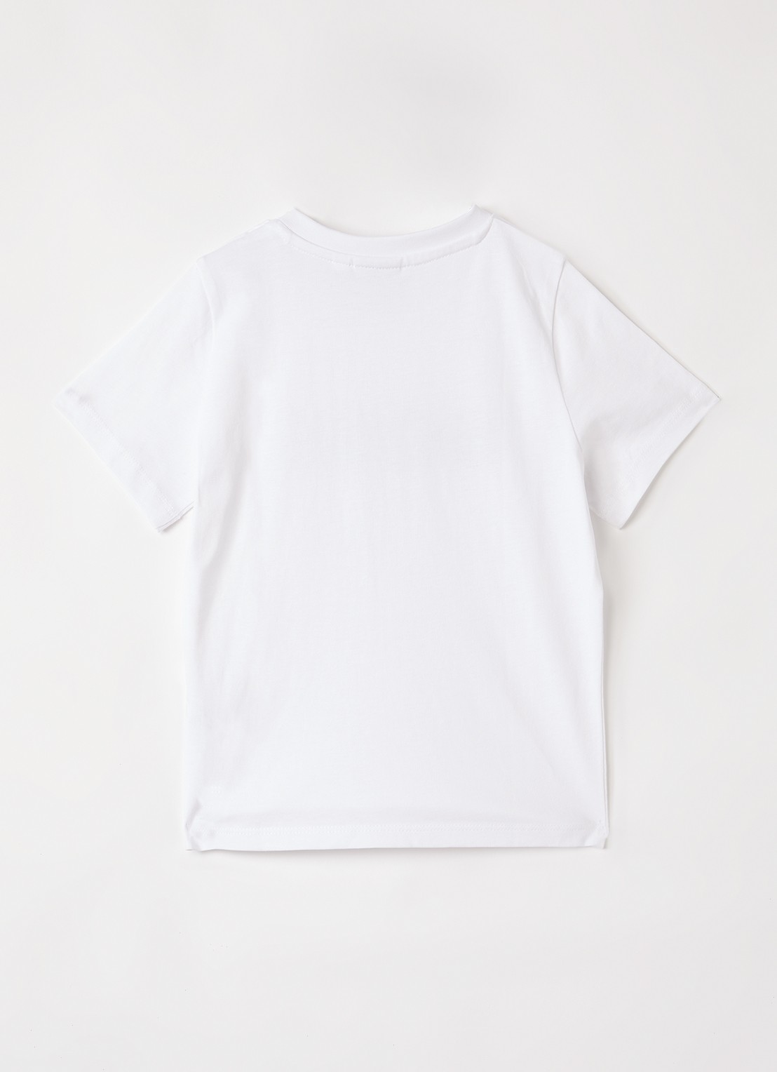 BOSS T-shirt met logoprint - voorkant 2 wit