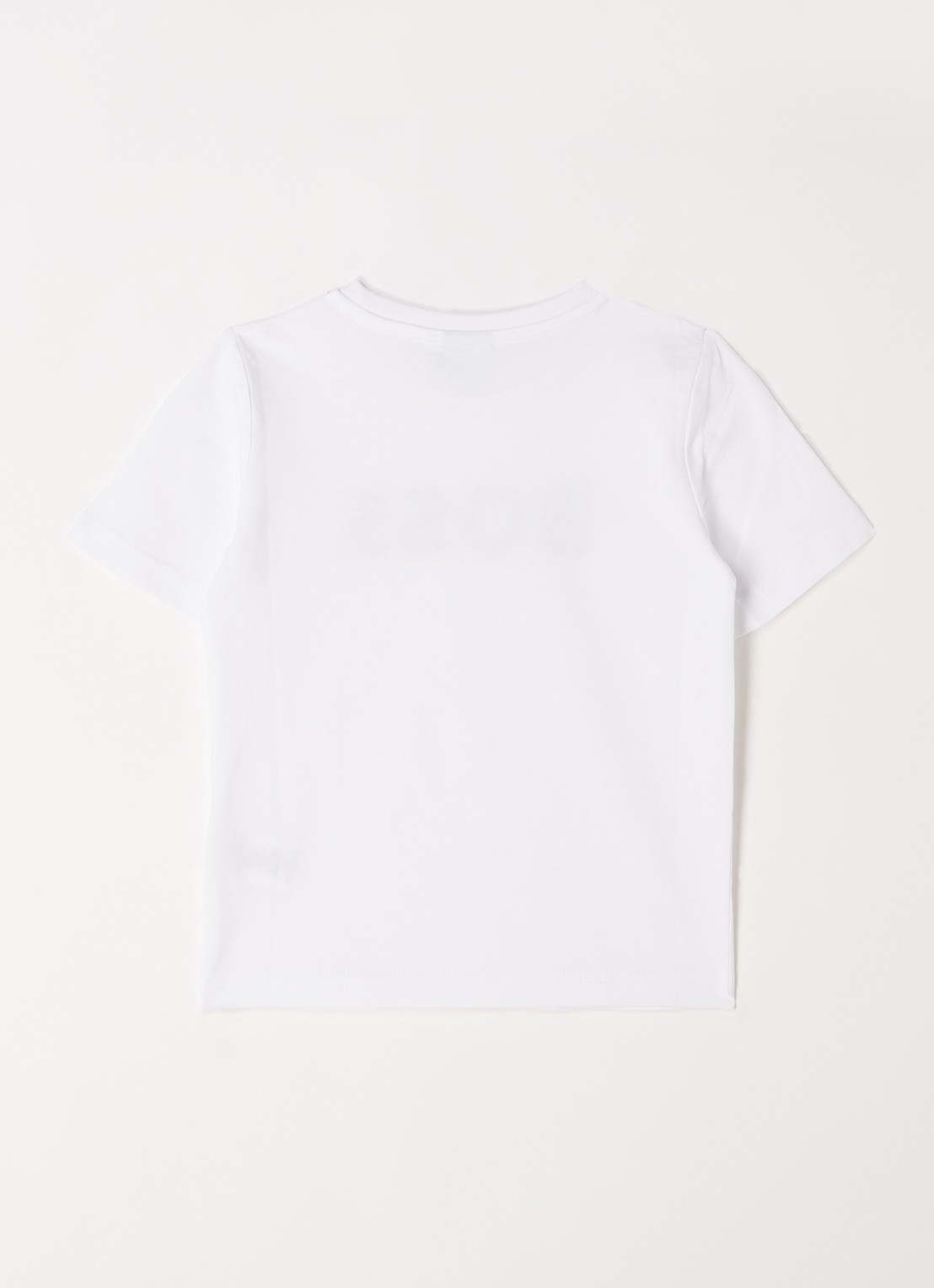 BOSS T-shirt met logoprint - voorkant 2 wit