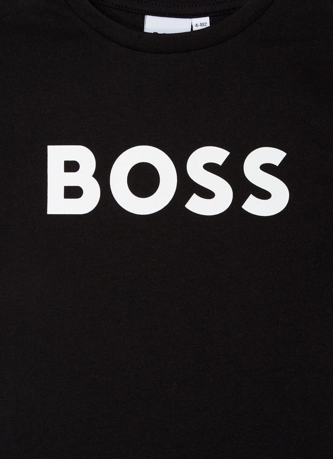 BOSS T-shirt met logoprint - detail 3 zwart