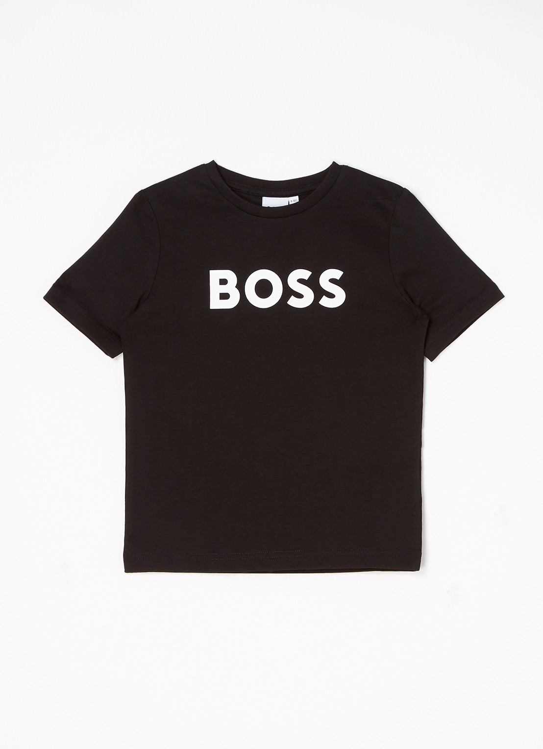 BOSS T-shirt met logoprint - voorkant zwart