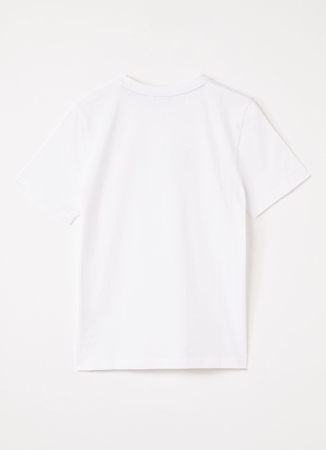 BOSS T-shirt met logoprint - voorkant 2 wit